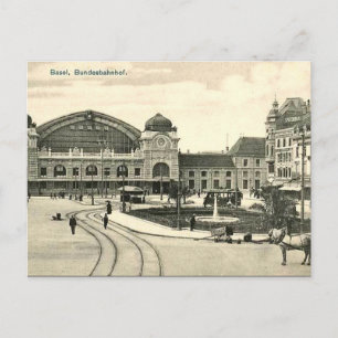 Postal Cartão velho - Basileia, suiça