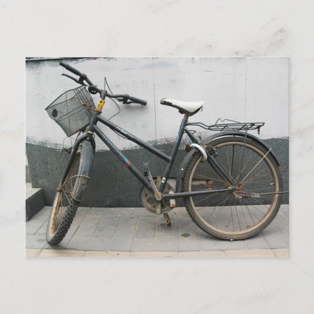 Postal Cartão velho da bicicleta (Frente)