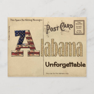 Postal Cartão velho de Alabama