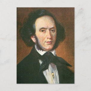 Postal Cartão velho - Felix Mendelssohn
