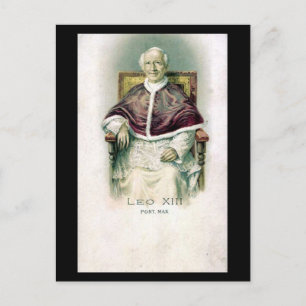 Postal Cartão velho - papa Leo XIII