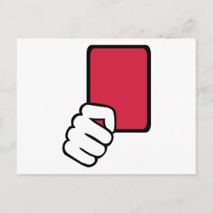 Postal Cartão vermelho referenciado