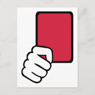 Postal Cartão vermelho referenciado
