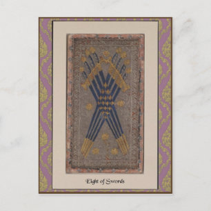 Postal Cartão Visconti Tarot Deck - cerca de 1428-1447