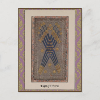 Postal Cartão Visconti Tarot Deck - cerca de 1428-1447