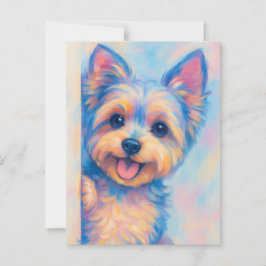 Postal Cartão Yorkie - Vazio