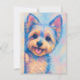 Postal Cartão Yorkie - Vazio