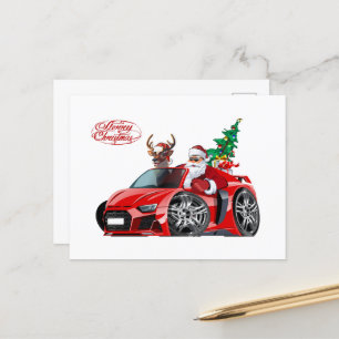 Postal Cartoon Cartão de Boas-Vindas de Natal