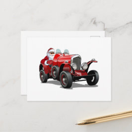 Postal Cartoon saudando cartão de Natal
