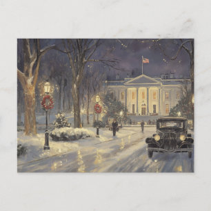 Postal Casa Branca em Washington DC cartão vintage retrô