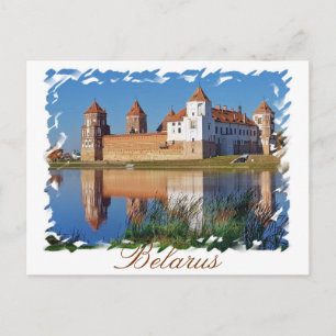 Postal Castelo de Mir Arquitetura da Bielorrússia Cartão