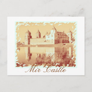 Postal Castelo de Mir Arquitetura da Bielorrússia Cartão 