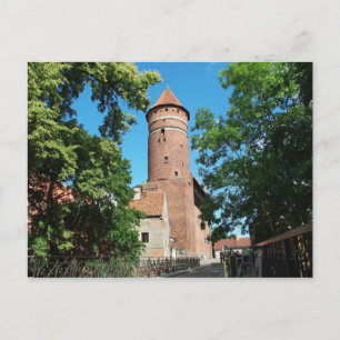 Postal Castelo Gótico Medieval de Olsztyn II - cartão pos