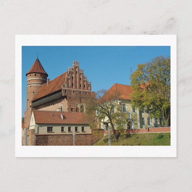 Postal Castelo III de Olsztyn Mdieval - cartão (Frente)