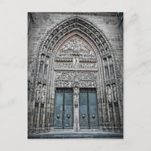 Postal Catedral de Lorenz - Nuremberga, Alemanha Cartão p
