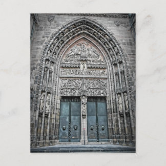 Postal Catedral de Lorenz - Nuremberga, Alemanha Cartão p
