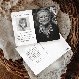 Postal Celebração do Serviço Memorial do Cartão com fotos