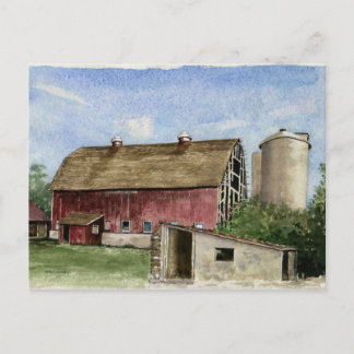 Postal Celeiro original de Trescher - cartão