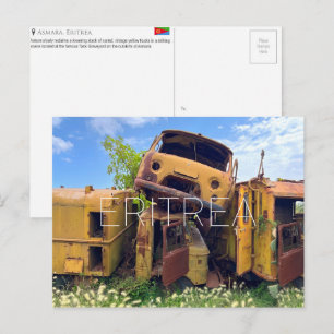 Postal Cemitério de Tanques, Asmara, Eritreia Cartão Post