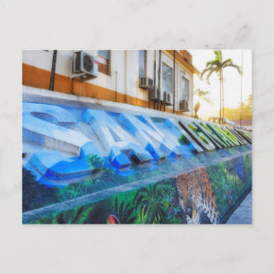 Postal Centro San Ignacio Belize - Cartão de Posto Mural