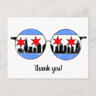 Postal chicagogles obrigado que você posta cartão