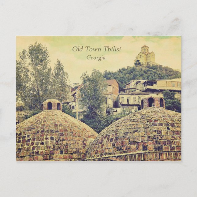 Postal Cidade velha Tbilisi, Geórgia - cartão (Frente)