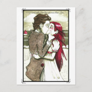 Postal Citação do Cartão de Amor Edgar Allan Poe