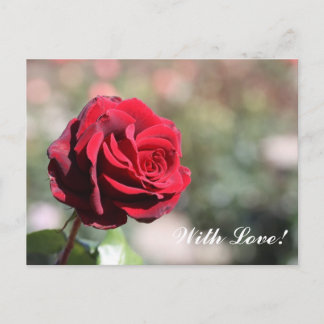 Postal Com cartão do amor
