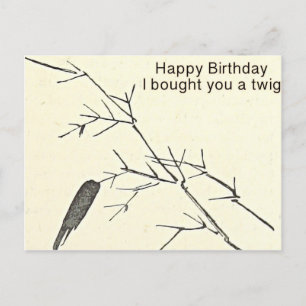 Postal Comprei um Cartão de Aniversário Engraçado, Humoro