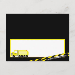 Postal Construção de Cartão de Local Escrita