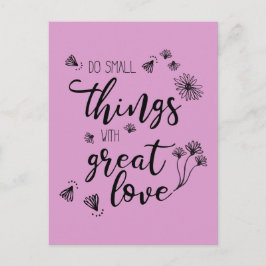 Postal Cotação de Coisas Pequenas personaliza o cartão po