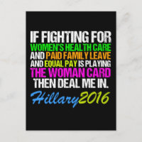 Cotação Hillary do Cartão de Mulher Pro