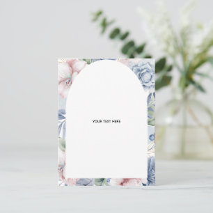 Postal Crie Seu Próprio Cartão de Agradecimento Floral Do