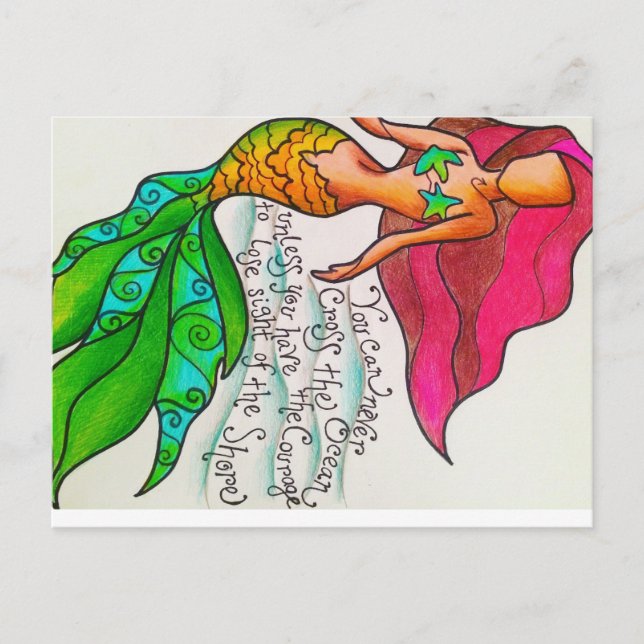 Postal Cruze o cartão do oceano (Frente)