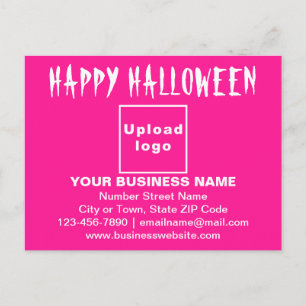 Postal Cumprimentos de Halloween Empresariais em Cartão P