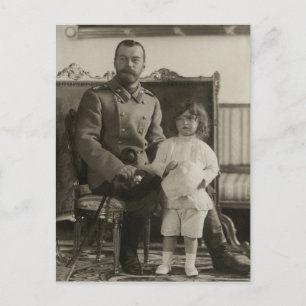 Postal Czar Nicolau, Czarevich Alexis da Rússia Cartão Po