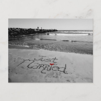 Postal De Anúncio Cartão do recem casados