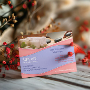 Postal De Anúncio Cartão dos termas