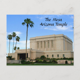 Postal De Anúncio Cartão - templo da arizona do Mesa
