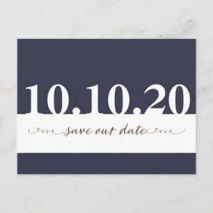 Postal De Anúncio Salvar nosso cartão GRANDE do casamento da data