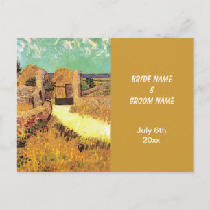 Postal De Convite Cartão RSVP, Farmhouse in Provence, Van Gogh