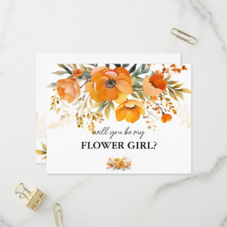 Postal De Convite floral, você será meu cartão floral?