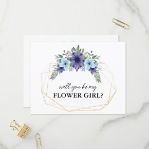 Postal De Convite floral, você será meu cartão floral?