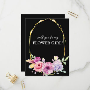 Postal De Convite floral, você será meu cartão floral?