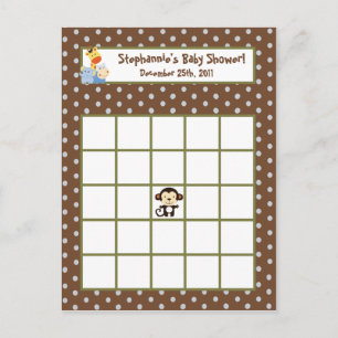 Postal De Convite Jogo que pode escrever-se da selva do cartão do