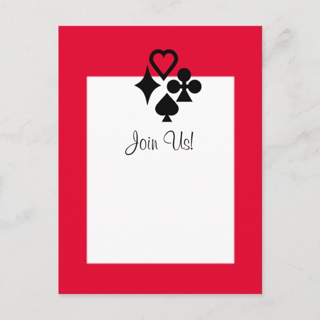 Postal De Convite Parte do cartão (Frente)