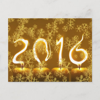Postal De Festividades Ano novo 2016 - cartão original