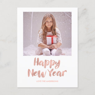 Postal De Festividades Aumentou o cartão da foto do feliz ano novo da