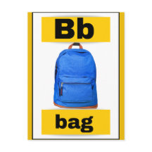 cartão alfabético (com imagem real)