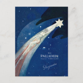 Postal De Festividades Cartão da estrela do Natal